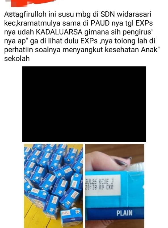 Dugaan Susu MBG Kedaluwarsa Resahkan Orang Tua di Kuningan